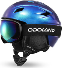 Kit Casco Da Sci Con Occhiali