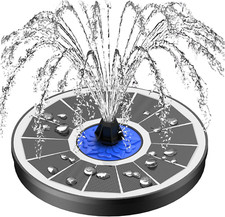 3.5W Fontana Solare,2023 Nuovo Fontana Da Giardino Esterno Con 8 Ugelli E 4 Fiss