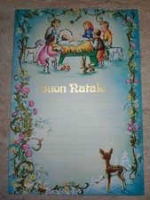 LETTERINA DI NATALE NATIVITà anni '70