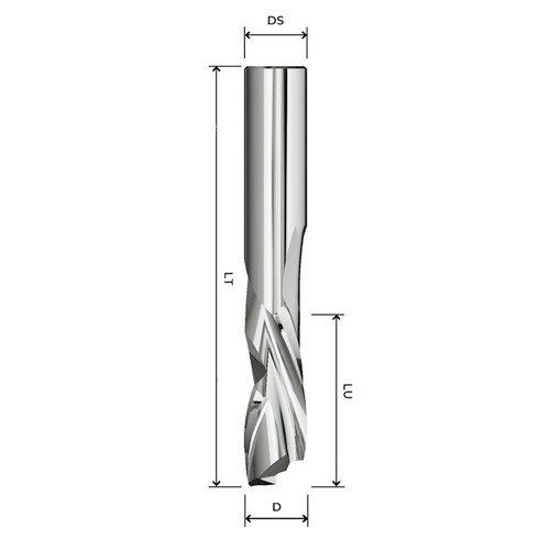 Fresa elicoidale ø8x25x80 - fresa,