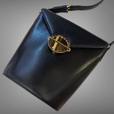 Borsa a tracolla vintage Givenchy in pelle nera autentica F0901139