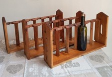 3 cantinette portabottiglie. In legno