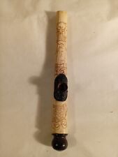 PIPA CINESE ANNI 50 IN SEPIOLITE INTAGLIATA VECCHIO TARTARUGA SENZA BOCCHINO