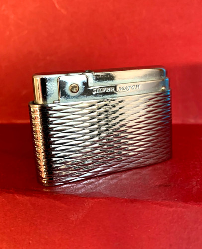Silver match compound lighter - silver,
