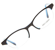 ?2000s occhiali MIKI NINN montatura ALAIN MIKLI nero blue cat-eye Y2K?Donna