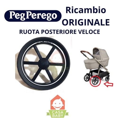 Ruota posteriore passeggino - ruota,