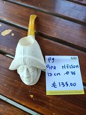 Pipa schiuma di mare intagliata - figura dell'ammiraglio NELSON