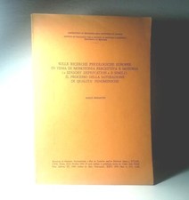 SULLE RICERCHE PSICOLOGICHE