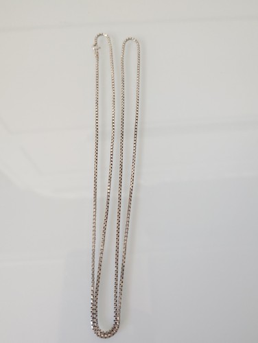 Collana catena scatola - , argento