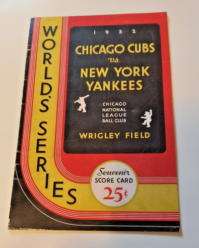 Programma world series 1932 - world,