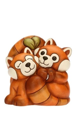 Thun coppia panda rosso - thun,