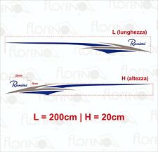 KIT ADESIVI STICKERS LATERALI RANIERI BARCA BOAT