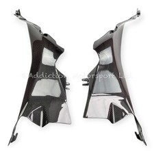 Ducati Panigale 1199 100% Full Fibra di Carbonio Copri Canali Aspirazione Aria Pannelli Lucidi