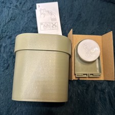 IKEA ÖBONÄS Contenitore con ventosa, verde salvia, 22 cm, nuovo con scatola