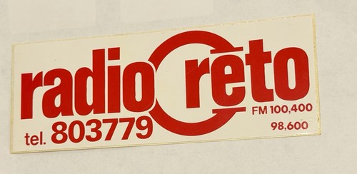 Adesivo vintage radio reto - adesivo,