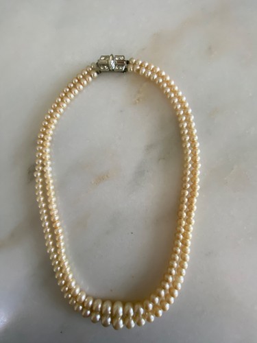 Collana vintage doppio filo - , di