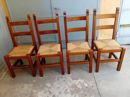 Lotto sedie legno e - 4,