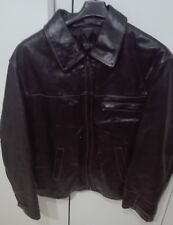 ENSTO 100% originale GIUBBINO PELLE VINTAGE  giaccone GIACCONE  UOMO tg 52 Xxxl 