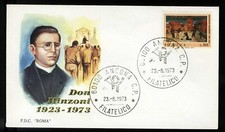 ITALIA 1973 - FDC ROMA - 50° MORTE DI DON MINZONI - BUSTA MODELLO 2
