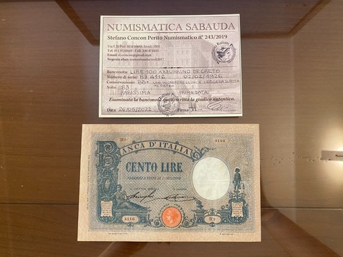 Banconota lire 100 azzurrino - 100,
