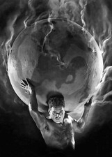 1927 Steamy World Art  14 x 11