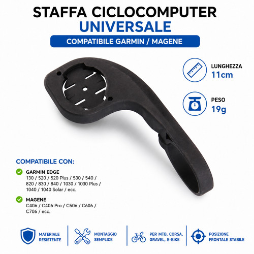 Staffa supporto garmin edge - garmin,