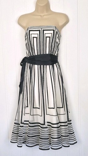 Abito midi coast nero bianco - midi,