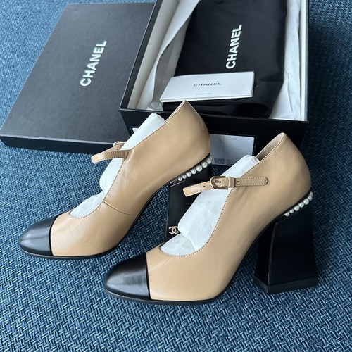 Chanel beige nero - beige/nero, alto