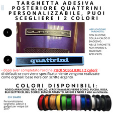 TARGHETTA POSTERIORE QUATTRINI