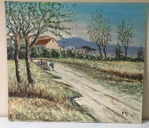 Quadro vintage paesaggio - quadro, vintage,