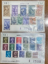 FRANCOBOLLI REGINA ELISABETTA II + ITALIA CHE LAVORA "INTROVABILE LOTTO SIGILLAT