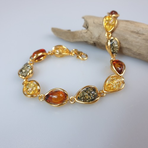 Bracciale oro ambra - oro,