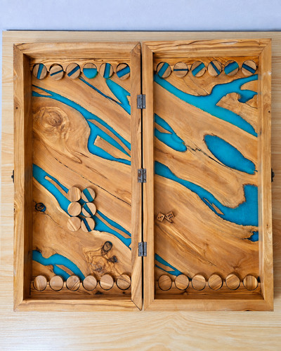 Backgammon legno ulivo - backgammon, di