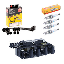 Kit Accensione Bobina Cavi Candele Fiat Doblo' 1.6 1600 Benzina Natural Power