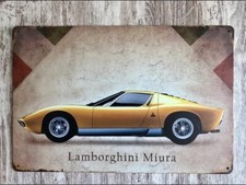 Targa lamborghini miura stampa