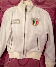 Giubbino Giubbotto Leggero Ragazzo Bambino Fred Mello Bianco Particolare Bomber