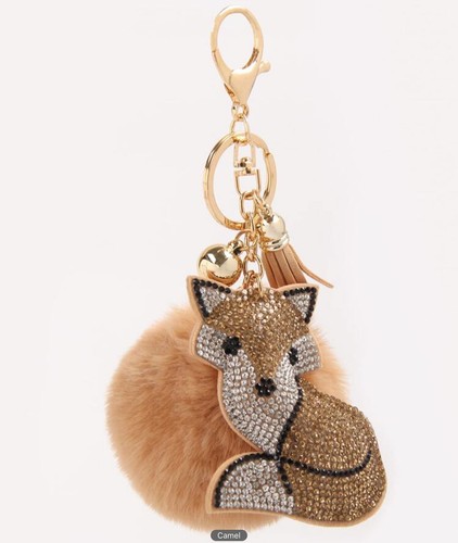 Portachiavi fox diamanté pom - diamanté,