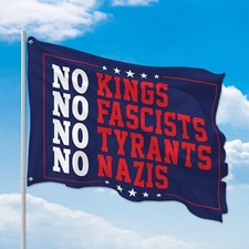 Bandiera No Kings No Fascists