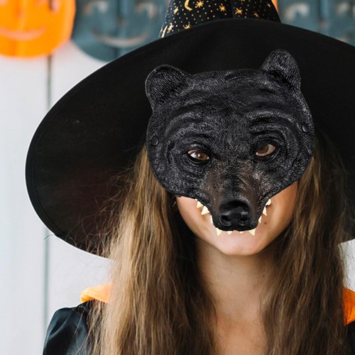 Maschera orso nero - nero,