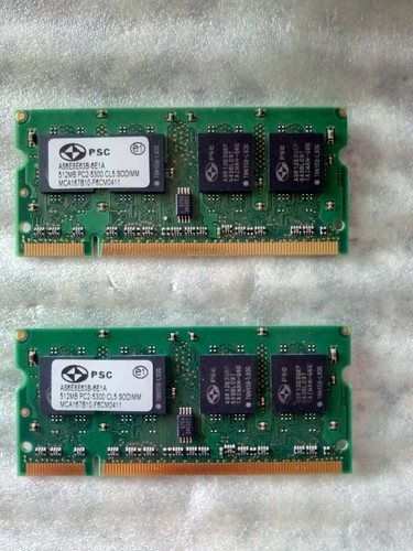 Psc ram 2x512mb sodimm - 2x512mb,