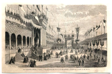 Stampa antica Torino gara di