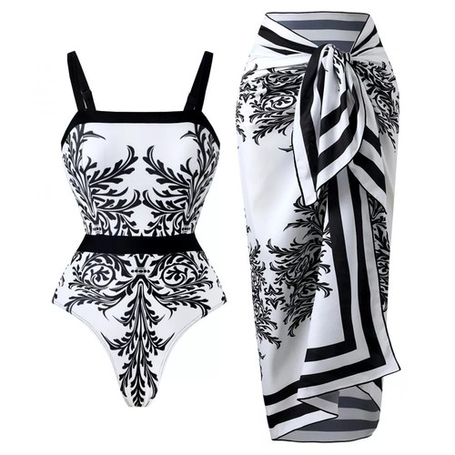 Costume intero bianco nero - intero,