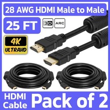 Confezione da 2 cavi HDMI 25