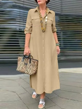 S-XXXL Abito Maxi Casual