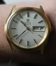 Orologio da polso Vintage 1976 OMEGA Quartz Day Date 196.0065 placcato oro ricambio riparazione