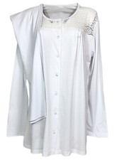 Pigiama donna premaman gestante pre-post parto aperto avanti manica lunga 9188