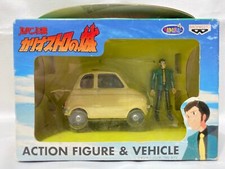 Action Figure + Vehicle LUPIN III THE 3rd THIRD FIAT 500 Miyazaki Cagliostro