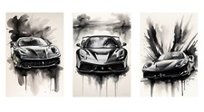 Set 3 Poster Ferrari