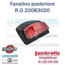 Fanalino Posteriore Lambretta DL 125/150/200 Dal 1970