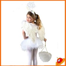 Ali Bianche in Piume Bambina – Accessorio Costume Angelo Natale Carnevale